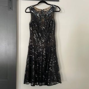 Marchesa Notte black cocktail/formal dress.